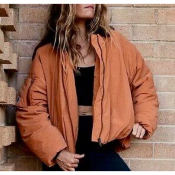 Fp Movement By Free People Outpost Bomber Jacket NWT Small $198 - Picture 1 of 14
